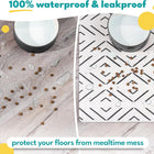 Large Dog Mat for Food and Water, Cat Feeding Mat | Large Waterproof Dog Bowl Mat | Non-Slip Pet Food Mat for Floors | Pet Mats for Food and Water | Easy to Clean