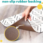 Large Dog Mat for Food and Water, Cat Feeding Mat | Large Waterproof Dog Bowl Mat | Non-Slip Pet Food Mat for Floors | Pet Mats for Food and Water | Easy to Clean